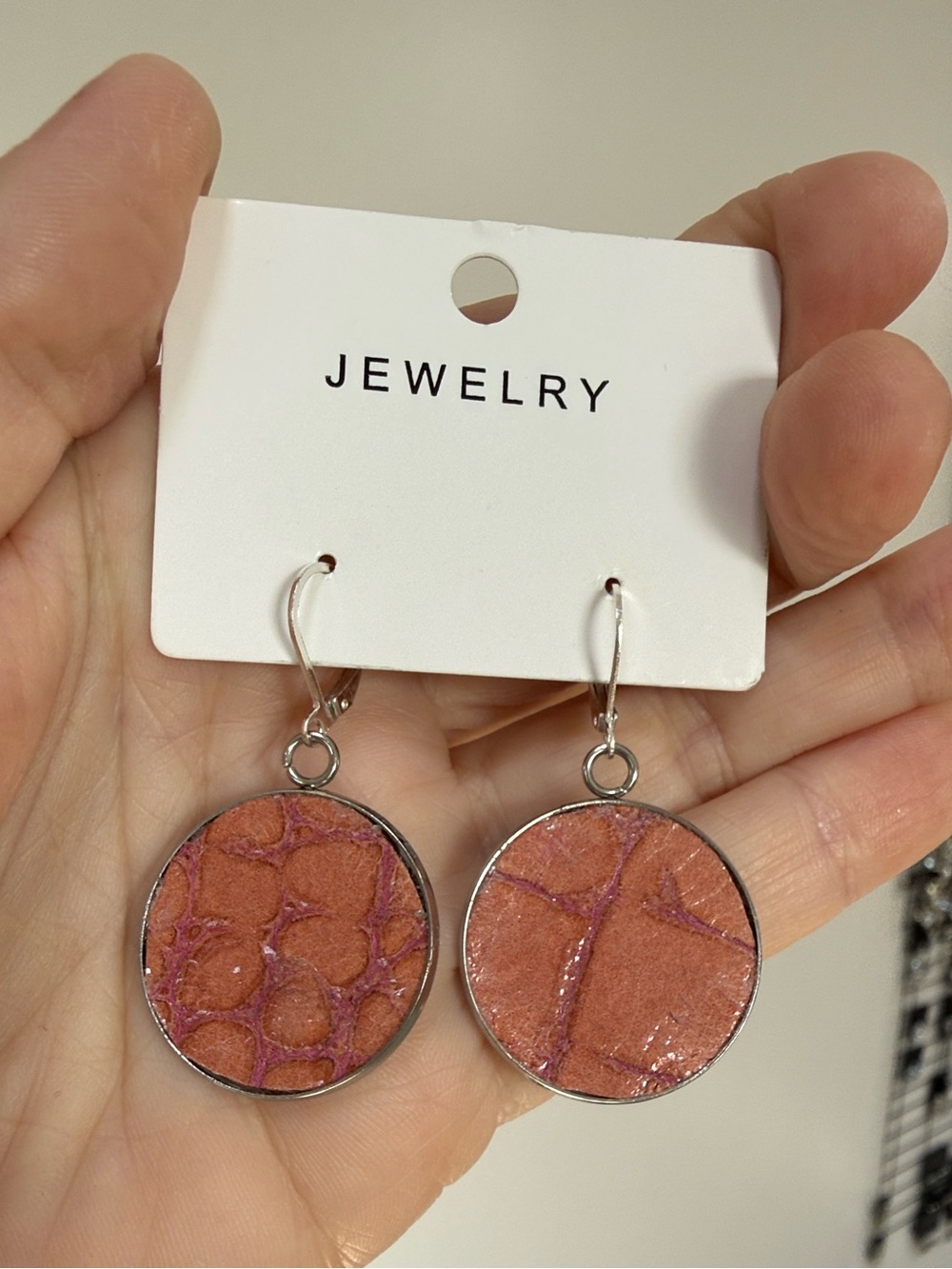 Miu Miu upcycled authentic material Croc-Effect new earrings